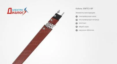 Провод 30 ВТС 2-ВР нагревательный саморегулирующий для труб водопроводов трубопроводов резервуаров – расшифровка картинка